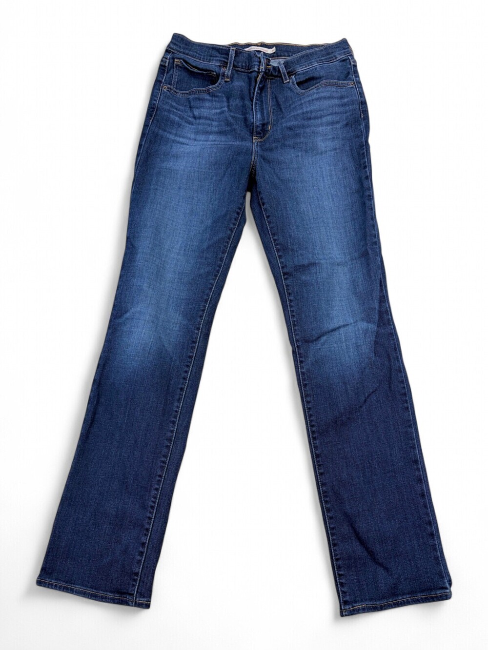 Levis 724 High Rise Straight Jeans Womens Size 30 Blue Denim Medium Wash